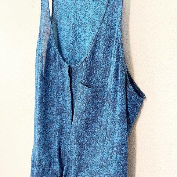 Broadway & Broome Blue Tie Waist Romper - Picture 6 of 8